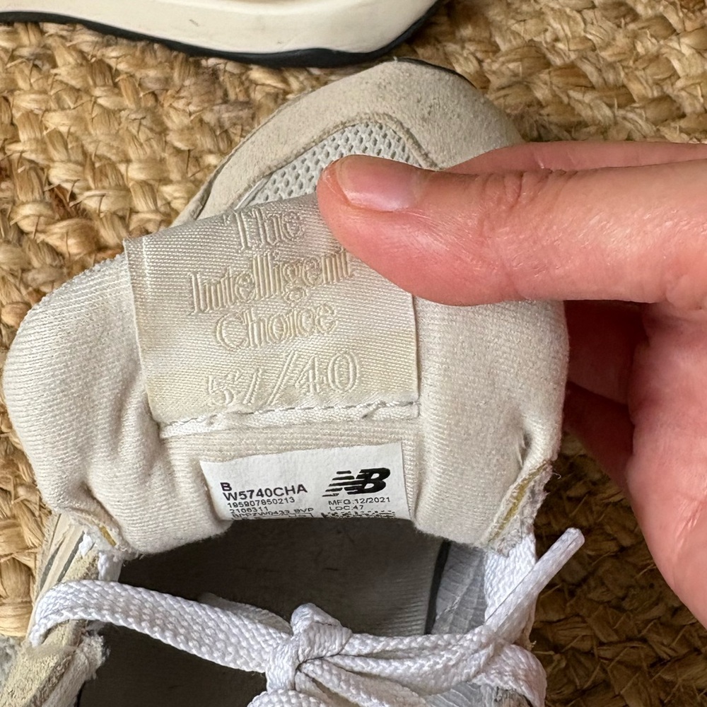 New Balance 57/40 Cream Sneaker - Picture 6 of 7